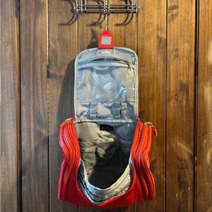 Chic Red and Gray Travel Bag